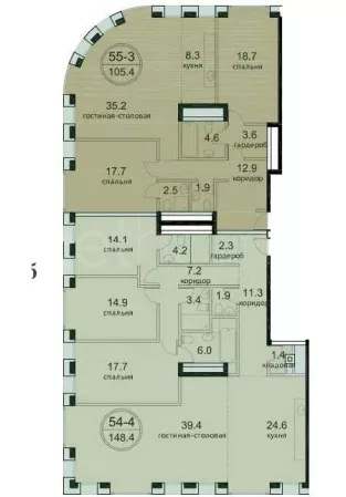 Продажа квартиры площадью 253 м² 8 этаж в Savvin River Residence по адресу Хамовники, Саввинская наб. 13